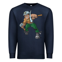 Navy montana technological university orediggers vectorized Premium Sweatshirt - linhVisuals