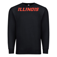 Black illinois fighting illini Premium Sweatshirt - linhVisuals