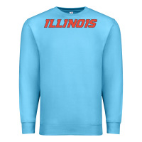 Ocean Blue illinois fighting illini Premium Sweatshirt - linhVisuals