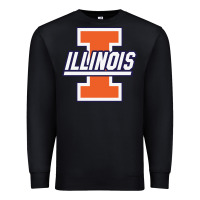 Black illinois fighting illini Premium Sweatshirt - linhVisuals