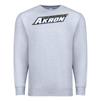 Heather Grey akron university Premium Sweatshirt - linhVisuals