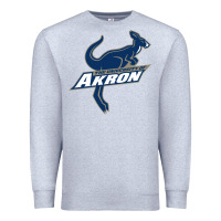 Heather Grey university of akron Premium Sweatshirt - linhVisuals