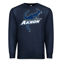 Navy university of akron Premium Sweatshirt - linhVisuals