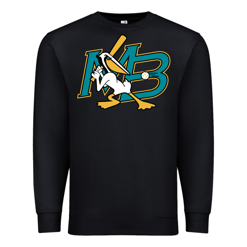 The Myrtle Beach Pelicans Baseball Premium Sweatshirt by linhVisuals | Teevron