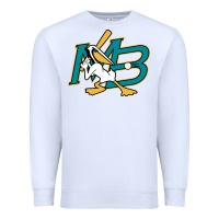 White the myrtle beach pelicans baseball Premium Sweatshirt - linhVisuals