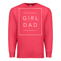Cardinal father of girls tee, proud new girl dad t shirt Premium Sweatshirt - linhVisuals