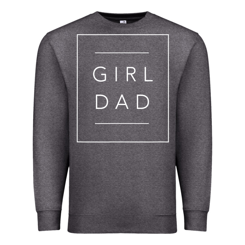 Father Of Girls Tee, Proud New Girl Dad T Shirt Premium Sweatshirt by linhVisuals | Teevron