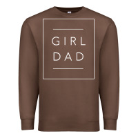 Chestnut father of girls tee, proud new girl dad t shirt Premium Sweatshirt - linhVisuals