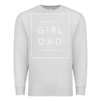 Dove Grey father of girls tee, proud new girl dad t shirt Premium Sweatshirt - linhVisuals