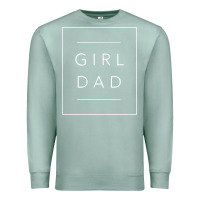 Seafoam father of girls tee, proud new girl dad t shirt Premium Sweatshirt - linhVisuals