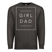 Smoke father of girls tee, proud new girl dad t shirt Premium Sweatshirt - linhVisuals