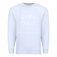 White father of girls tee, proud new girl dad t shirt Premium Sweatshirt - linhVisuals