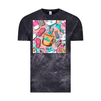 Cloud Black hospital nurse coffee cups with leopard seamless pattern bbs Vintage Tee - BundleAndBundleShop