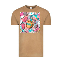 Vintage Camel hospital nurse coffee cups with leopard seamless pattern bbs Vintage Tee - BundleAndBundleShop