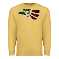 Antique Gold hecho en mexico aztec calendar mexican eagle t shirt Premium Sweatshirt - linhVisuals