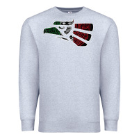 Heather Grey hecho en mexico aztec calendar mexican eagle t shirt Premium Sweatshirt - linhVisuals