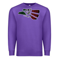 Purple hecho en mexico aztec calendar mexican eagle t shirt Premium Sweatshirt - linhVisuals