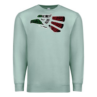 Seafoam hecho en mexico aztec calendar mexican eagle t shirt Premium Sweatshirt - linhVisuals