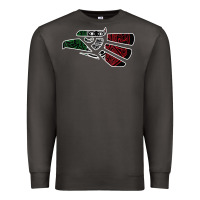 Smoke hecho en mexico aztec calendar mexican eagle t shirt Premium Sweatshirt - linhVisuals