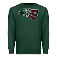 Sports Green hecho en mexico aztec calendar mexican eagle t shirt Premium Sweatshirt - linhVisuals
