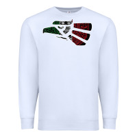 White hecho en mexico aztec calendar mexican eagle t shirt Premium Sweatshirt - linhVisuals