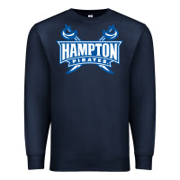 Navy hampton pirates Premium Sweatshirt - linhVisuals