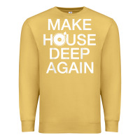 Antique Gold make house deep again house music turntable t shirt Premium Sweatshirt - linhVisuals