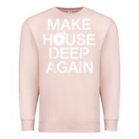 Pale Pink make house deep again house music turntable t shirt Premium Sweatshirt - linhVisuals
