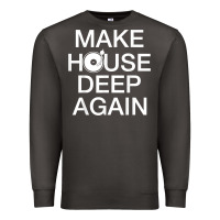 Smoke make house deep again house music turntable t shirt Premium Sweatshirt - linhVisuals