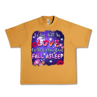 Peanut Butter Why Fall İn Love When You Can Fall Asleep Urban Heavy Tee - FaDigitalArtStudio