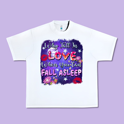 Why Fall İn Love When You Can Fall Asleep Urban Heavy Tee Designed By Fadigitalartstudio