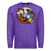 Purple calvin Premium Sweatshirt - linhVisuals