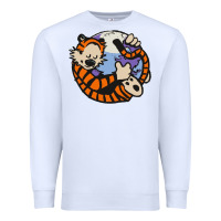 White calvin Premium Sweatshirt - linhVisuals