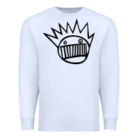 White suitable-ween-boognish-worn Premium Sweatshirt - linhVisuals