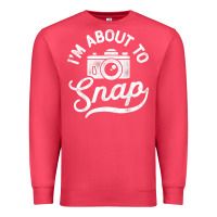 Cardinal i'm about to snap photography photographer camera men women t shirt Premium Sweatshirt - linhVisuals