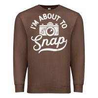 Chestnut i'm about to snap photography photographer camera men women t shirt Premium Sweatshirt - linhVisuals