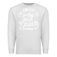 Oatmeal Heather i'm about to snap photography photographer camera men women t shirt Premium Sweatshirt - linhVisuals