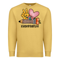 Antique Gold peace love kindergarten Premium Sweatshirt - JahusDesignShop