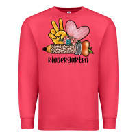 Cardinal peace love kindergarten Premium Sweatshirt - JahusDesignShop