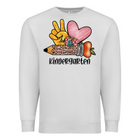 Dove Grey peace love kindergarten Premium Sweatshirt - JahusDesignShop
