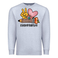 Heather Grey peace love kindergarten Premium Sweatshirt - JahusDesignShop