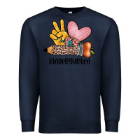 Navy peace love kindergarten Premium Sweatshirt - JahusDesignShop
