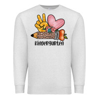 Oatmeal Heather peace love kindergarten Premium Sweatshirt - JahusDesignShop