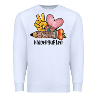 White peace love kindergarten Premium Sweatshirt - JahusDesignShop
