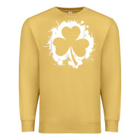 Antique Gold irish pride clover leaf  saint irish pats st. patrick's day t shirt Premium Sweatshirt - linhVisuals