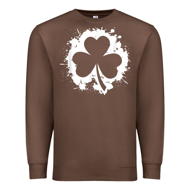 Irish Pride Clover Leaf  Saint Irish Pats St. Patrick's Day T Shirt Premium Sweatshirt by linhVisuals | Teevron
