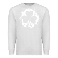 Oatmeal Heather irish pride clover leaf  saint irish pats st. patrick's day t shirt Premium Sweatshirt - linhVisuals