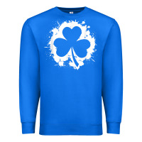 True Royal irish pride clover leaf  saint irish pats st. patrick's day t shirt Premium Sweatshirt - linhVisuals