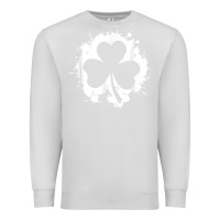 Dove Grey irish pride clover leaf  saint irish pats st. patrick's day t shirt Premium Sweatshirt - linhVisuals