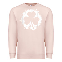 Pale Pink irish pride clover leaf  saint irish pats st. patrick's day t shirt Premium Sweatshirt - linhVisuals